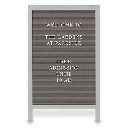 United Visual Products Corkboard, Fabric, Brnz/Prl, 3 Door, 96x48" UV308-BRONZE-PEARL